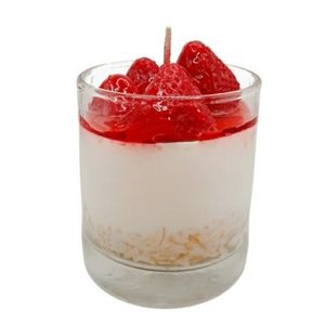 Strawberry cheesecake candles